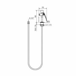 Bench Mounted Eyewash Drawing